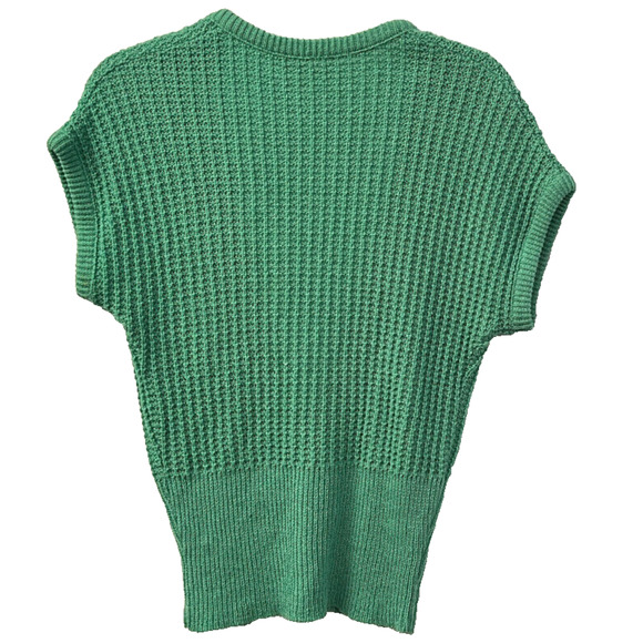 Vintage James Kenrob Green V-Neck Buttoned Sweater Vest - Size XS/S - Picture 4 of 11